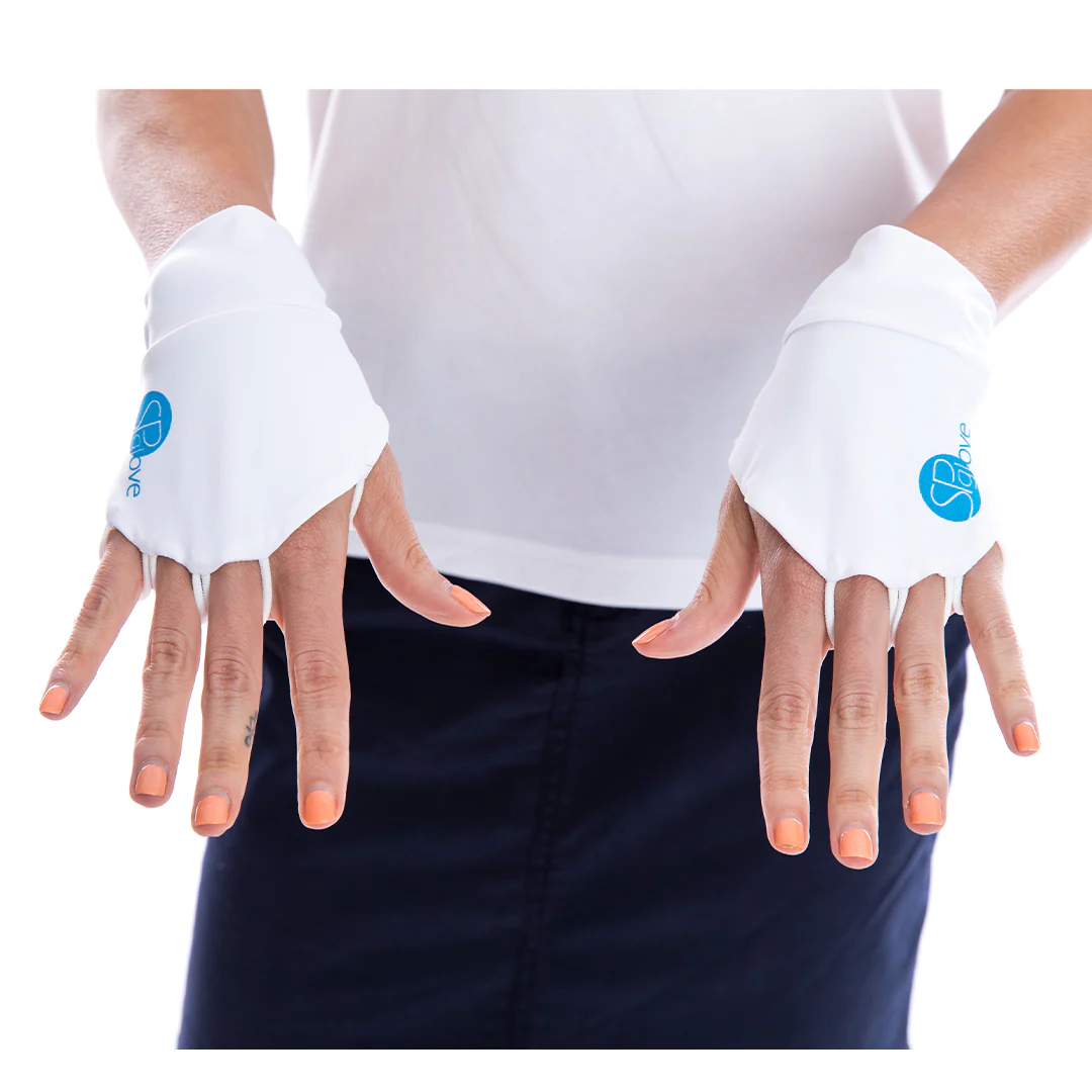 SP Glove (Palmless sun glove) [White] - Image 3